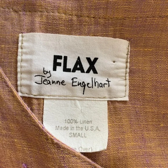 Flax 100% linen oversized summer dress size small - Picture 2 of 10
